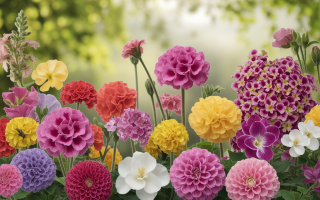 collage-fleurs-geraniums-gardenias-colore