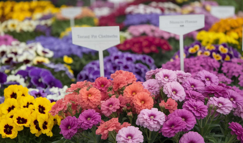 fleurs-couleurs-vives-etiquettes-illisibles