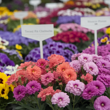 fleurs-couleurs-vives-etiquettes-illisibles