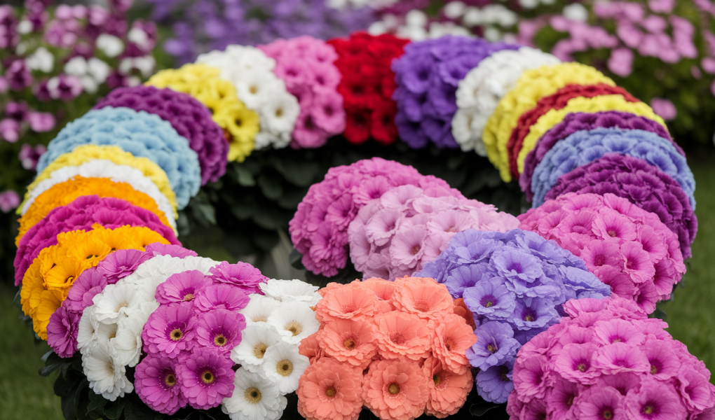 fleurs-lettre-q-colorees-jardin-flou