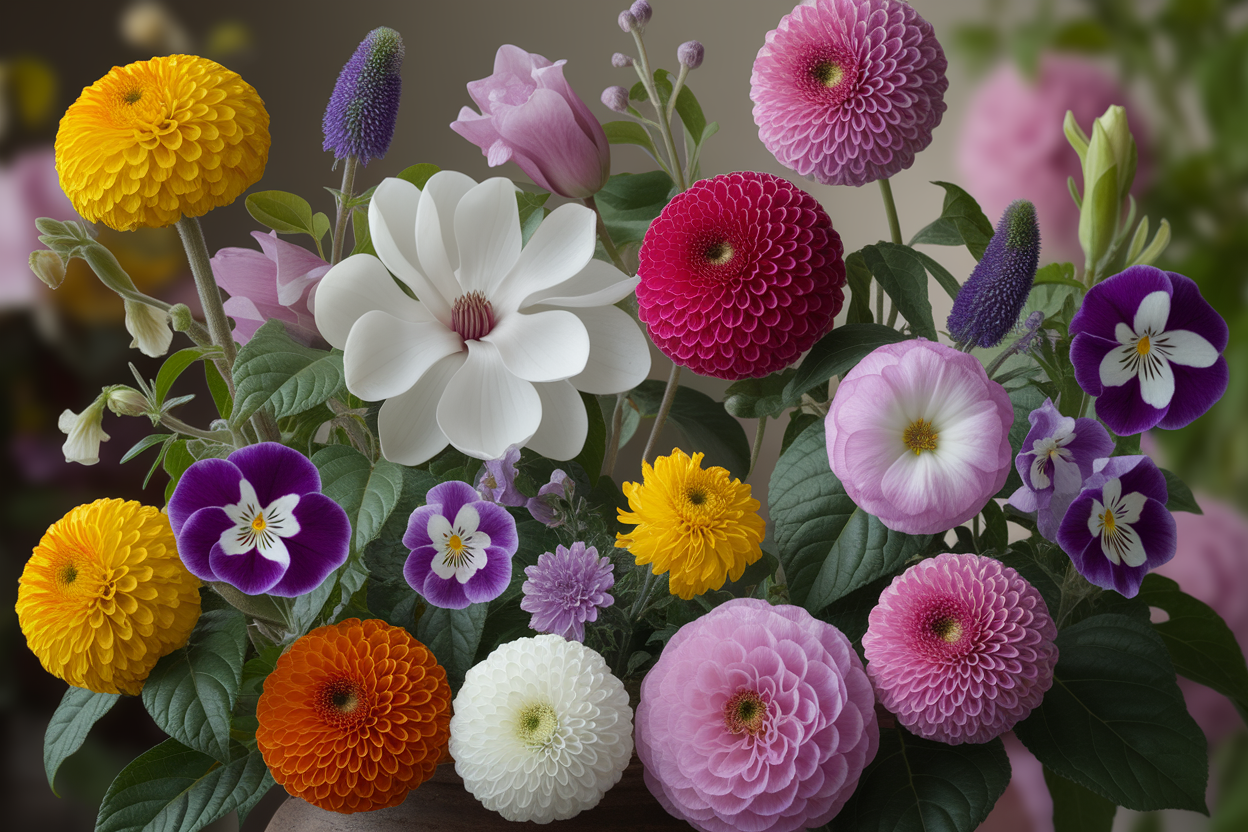 Fleurs en M : Liste Complète avec Photos
