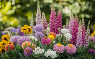fleurs-multicolores-jardin-flou