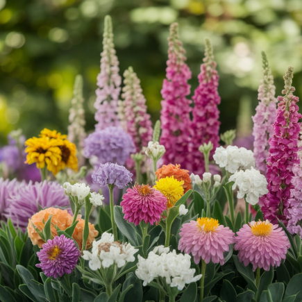 fleurs-multicolores-jardin-flou