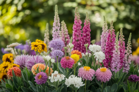 fleurs-multicolores-jardin-flou