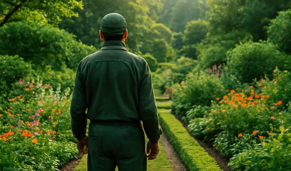 jardinier-travail-jardin-luxuriant-fleurs