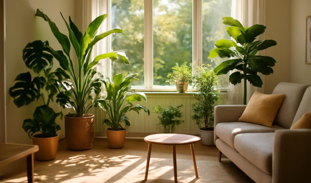 salon-moderne-plantes-fenetres-soleil