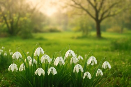fleurs-perce-neiges-printemps-jardin
