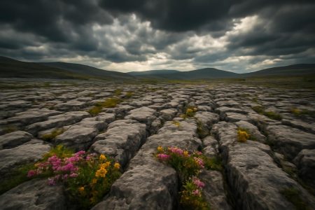 paysage-burren-rochers-fleurs-sauvages