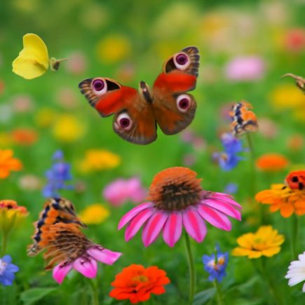 jardin-luxuriant-fleurs-insectes-papillons