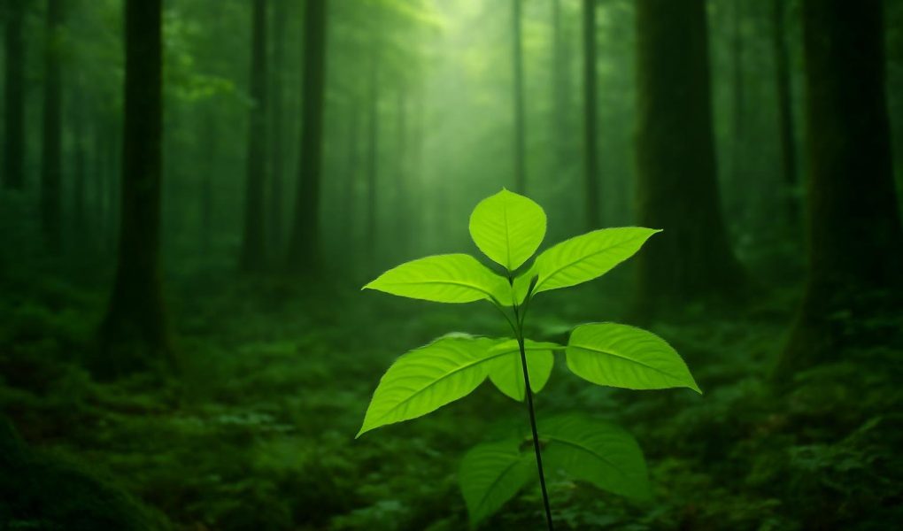 plante-rare-foret-dense-lumiere-douce