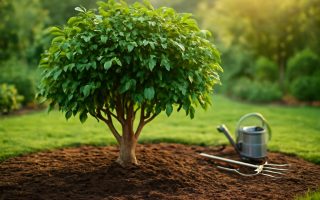 ficus-luxuriant-jardin-outils-arrosoir