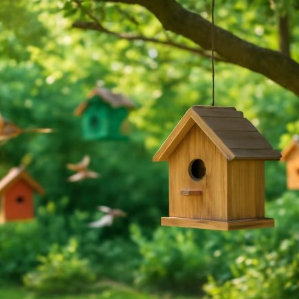 nichoir-bois-oiseaux-jardin-ensoleille