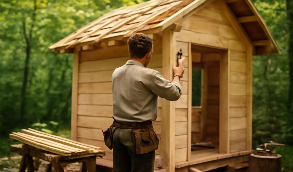artisan-cabane-bois-foret-luxuriante