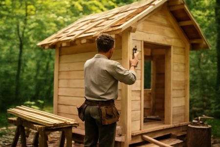 artisan-cabane-bois-foret-luxuriante