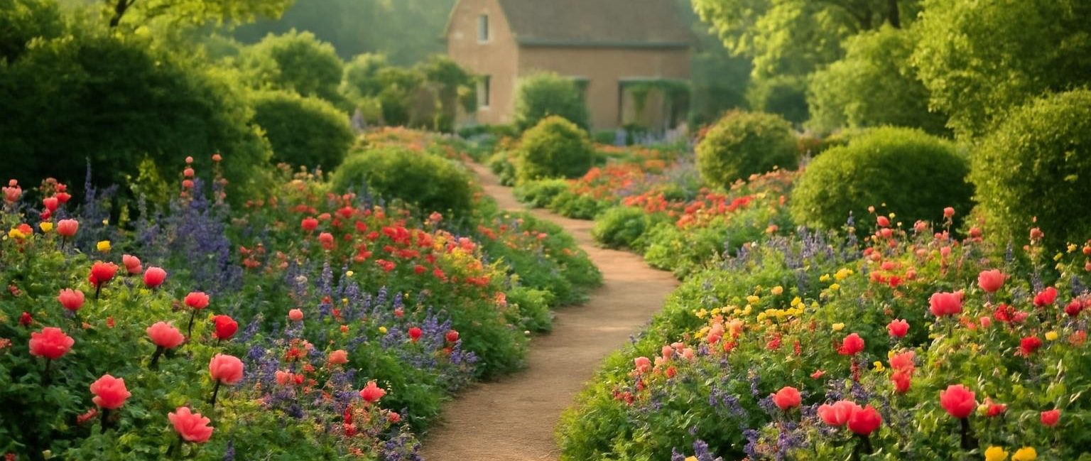jardin-anglais-fleurs-maison-campagne